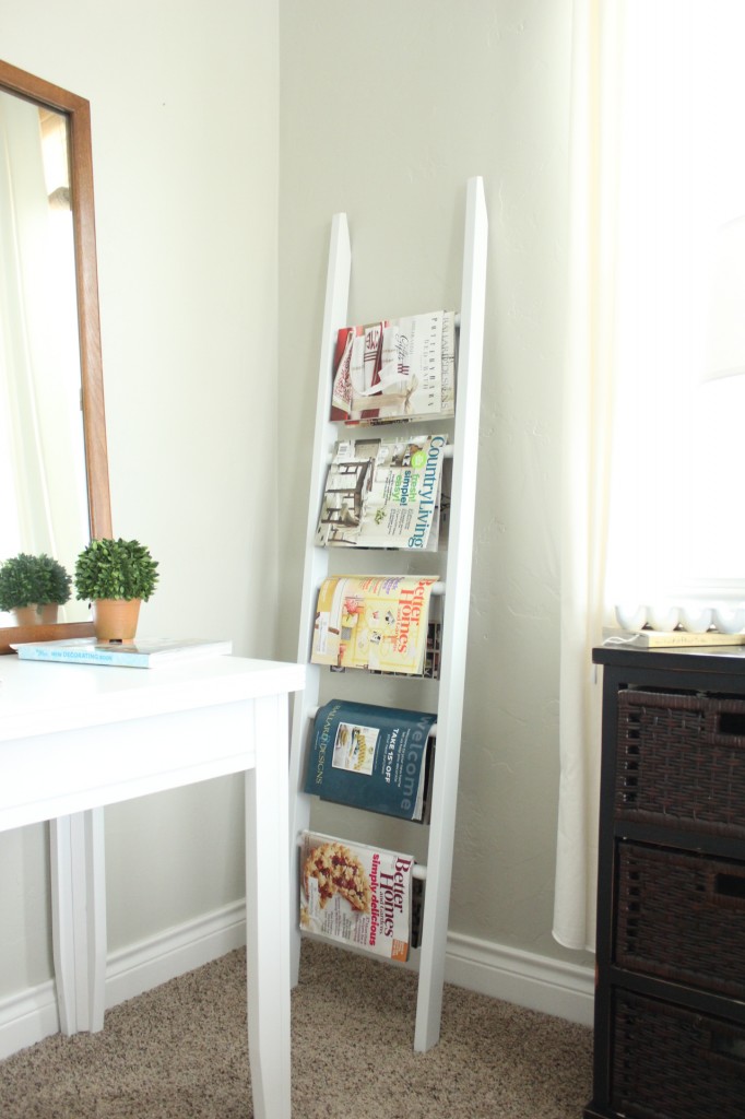 Bedroom Ladder Shelf