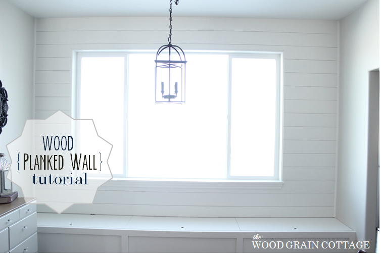 Plank Wall Tutorial I The Wood Grain Cottage