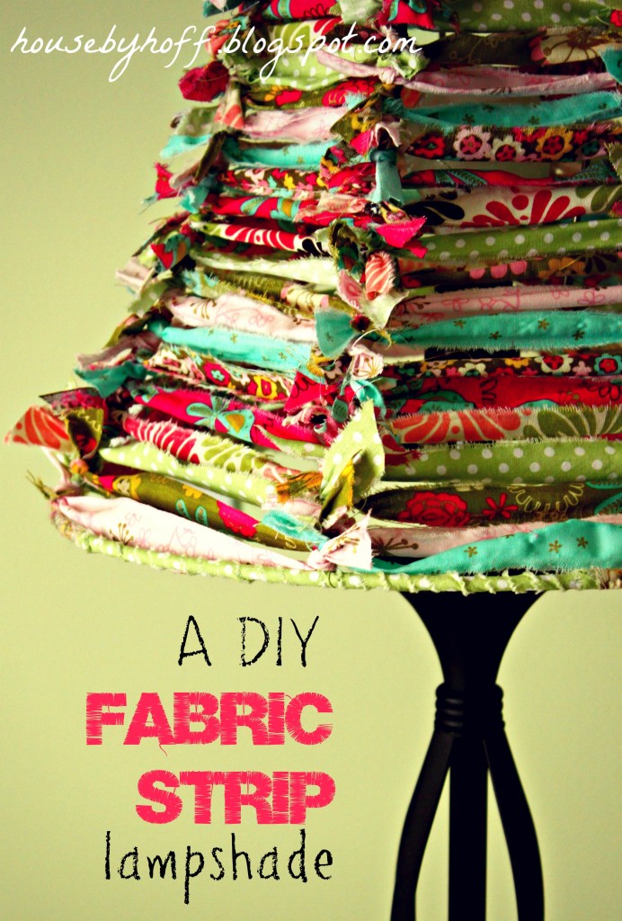 A DIY Fabric Strip Lampshade | House By Hoff