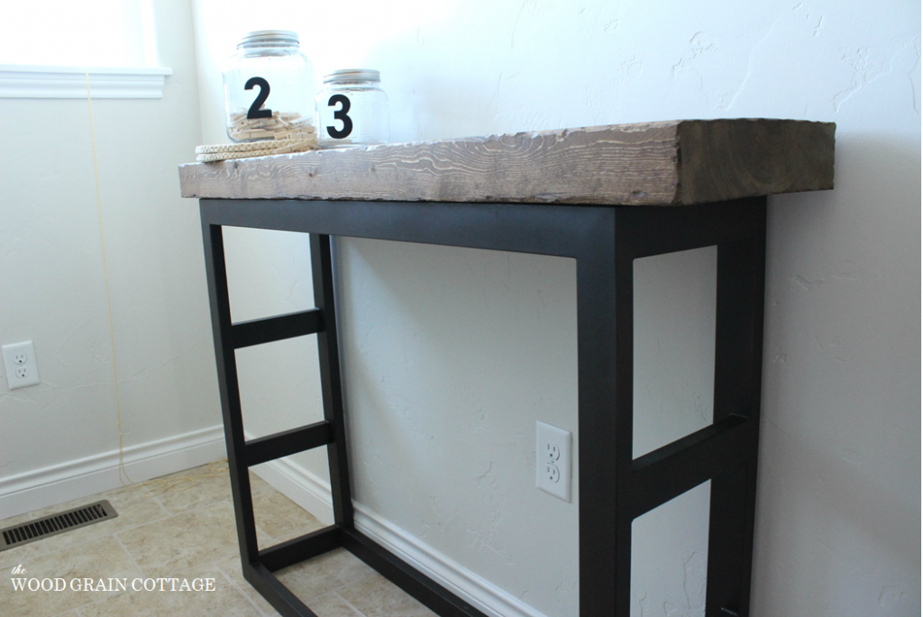 DIY Pottery Barn Side Table | The Wood Grain Cottage
