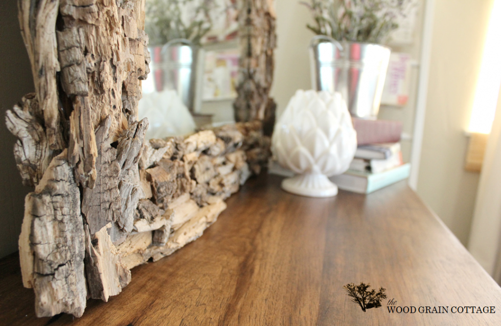 Easy Driftwood Mirror by The Wood Grain Cottage