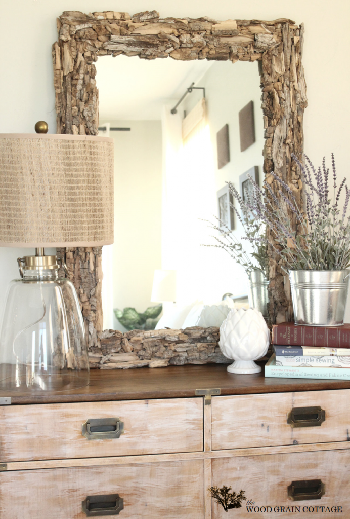 Whitewashed Dresser Makeover by The Wood Grain Cottage
