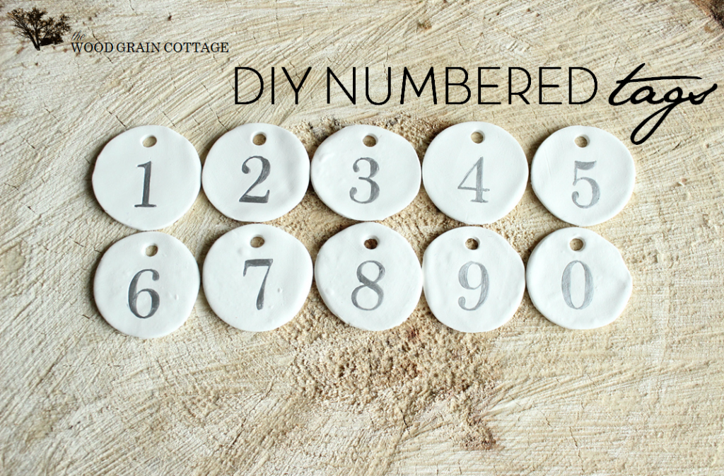 DIY Numbered Tags by The Wood Grain Cottage