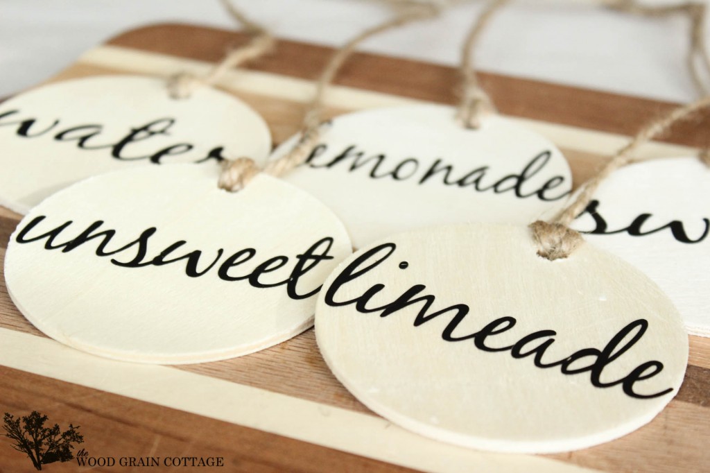 Easy Drink Tags by The Wood Grain Cottage
