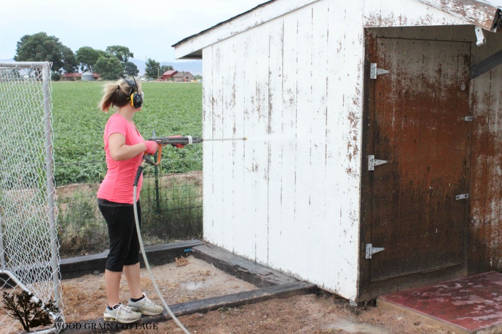 Shed Makeover by The Wood Grain Cottage