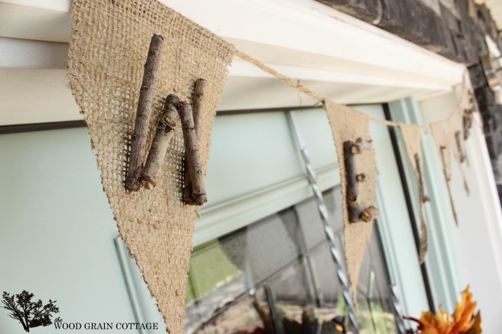 Burlap Welcome Banner by The Wood Grain Cottage