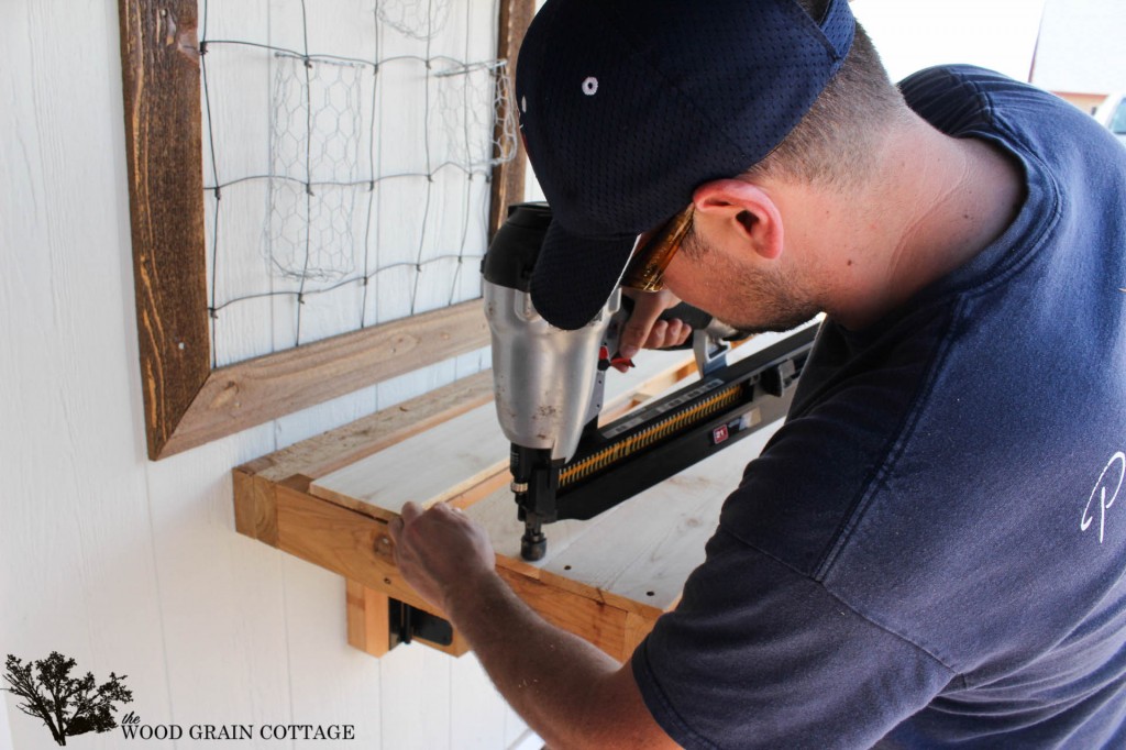 Fold Up Potting Bench by The Wood Grain Cottage