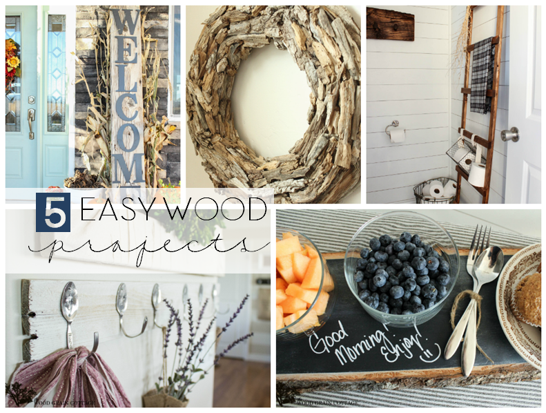 5 Easy Wood Projects by The Wood Grain Cottage