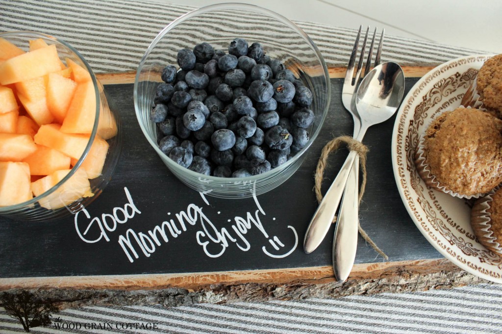 Rustic Chalkboard Serving Tray by The Wood Grain Cottage