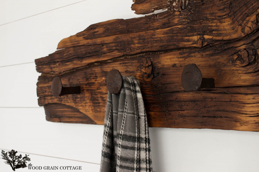 Railroad Spike Hook Rack by The Wood Grain Cottage