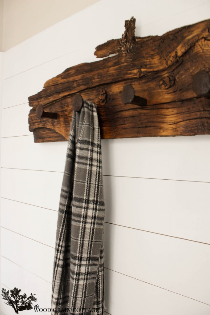 Rustic Wood Towel Rack Large, Reclaimed Towel Hanger With Railroad Spikes,  30 X 8 Barn Wood Towel Bar 