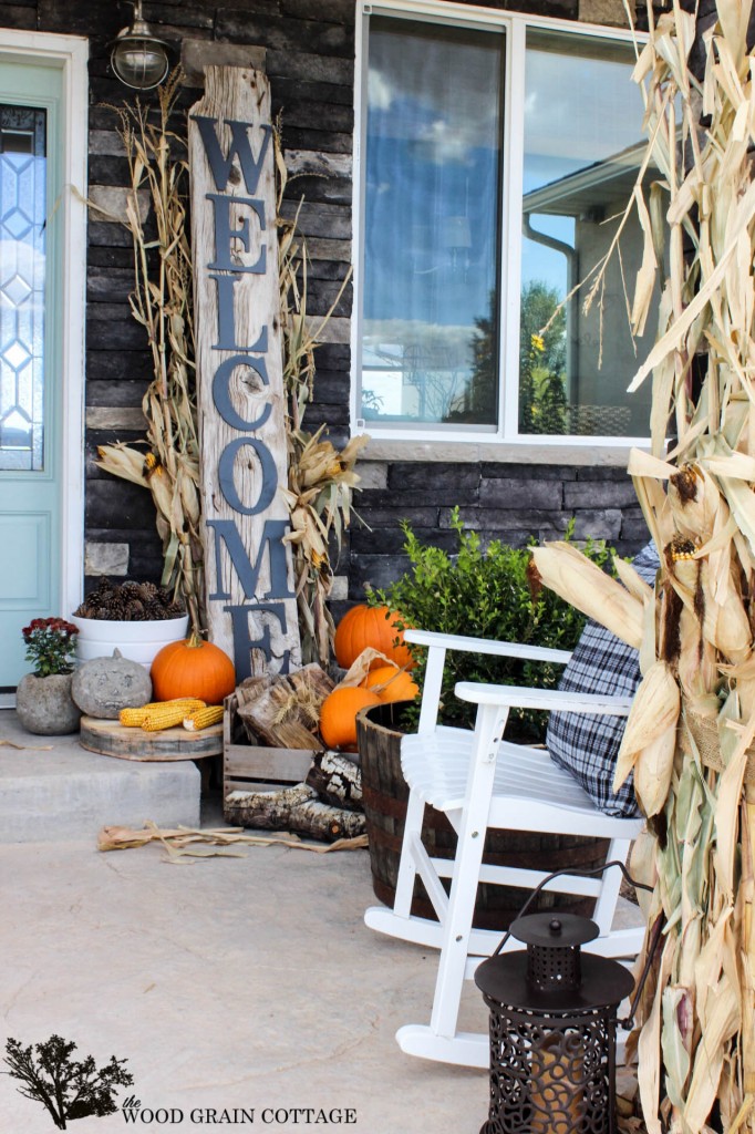 Fall Front Porch by The Wood Grain Cottage