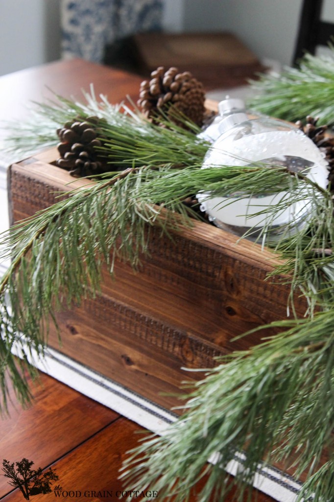 DIY Wood Centerpiece by The Wood Grain Cottage