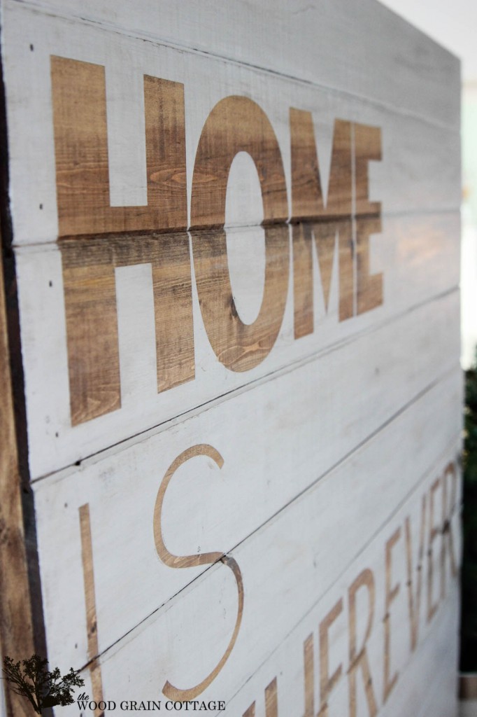 DIY Sign by The Wood Grain Cottage