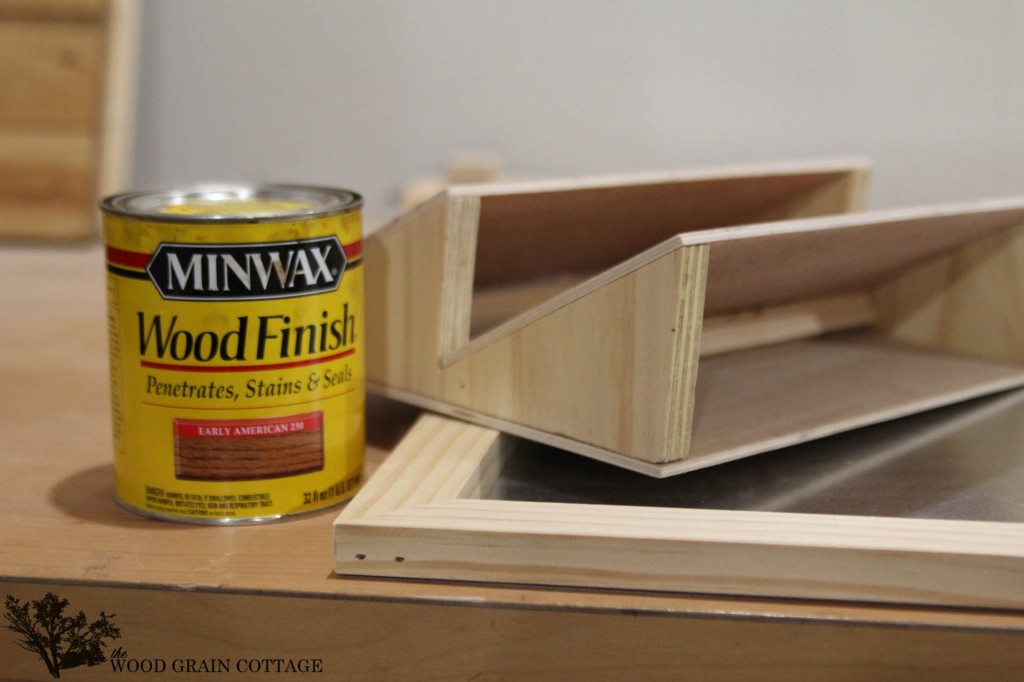 DIY Galvanized Metal & Wood Wall Organizer by The Wood Grain Cottage 