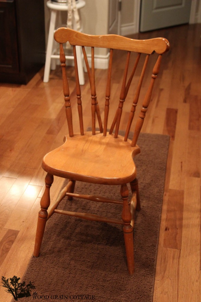 Black Painted Chair by The Wood Grain Cottage