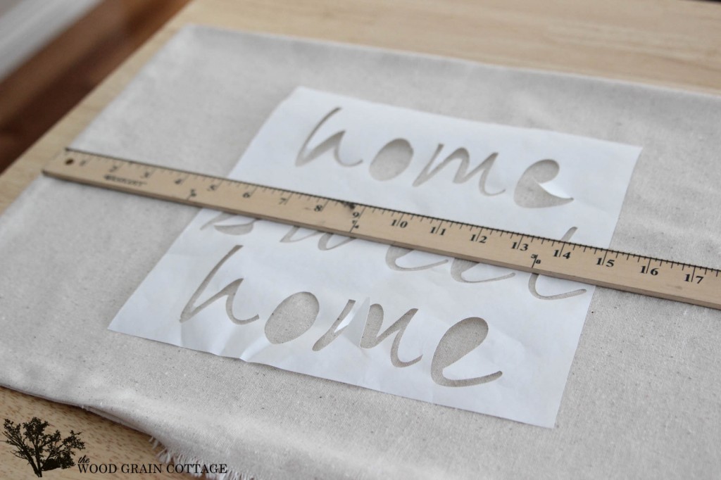 DIY Home Sweet Home Pillow by The Wood Grain Cottage