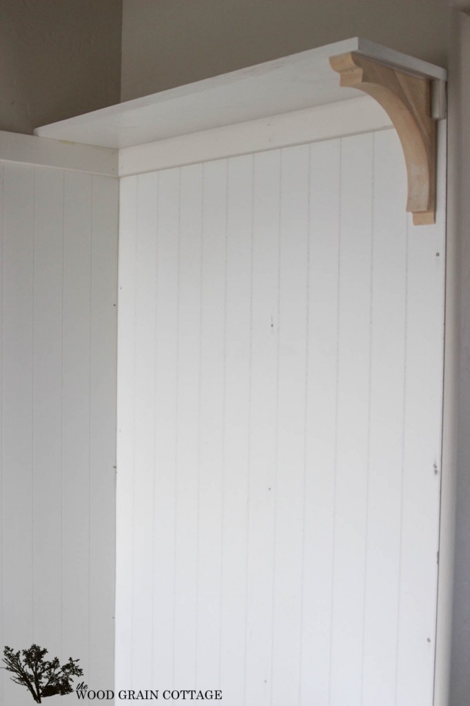 Built In Mudroom Shelf by The Wood Grain Cottage