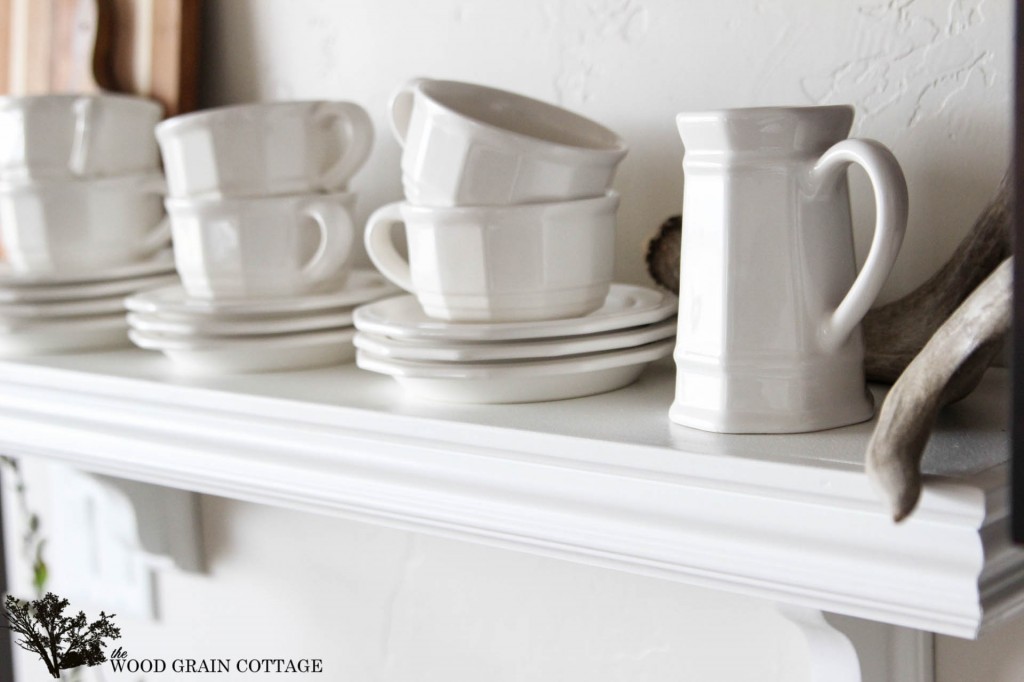 White Kitchen Shelves by The Wood Grain Cottage