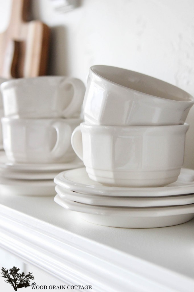 White Kitchen Shelves by The Wood Grain Cottage