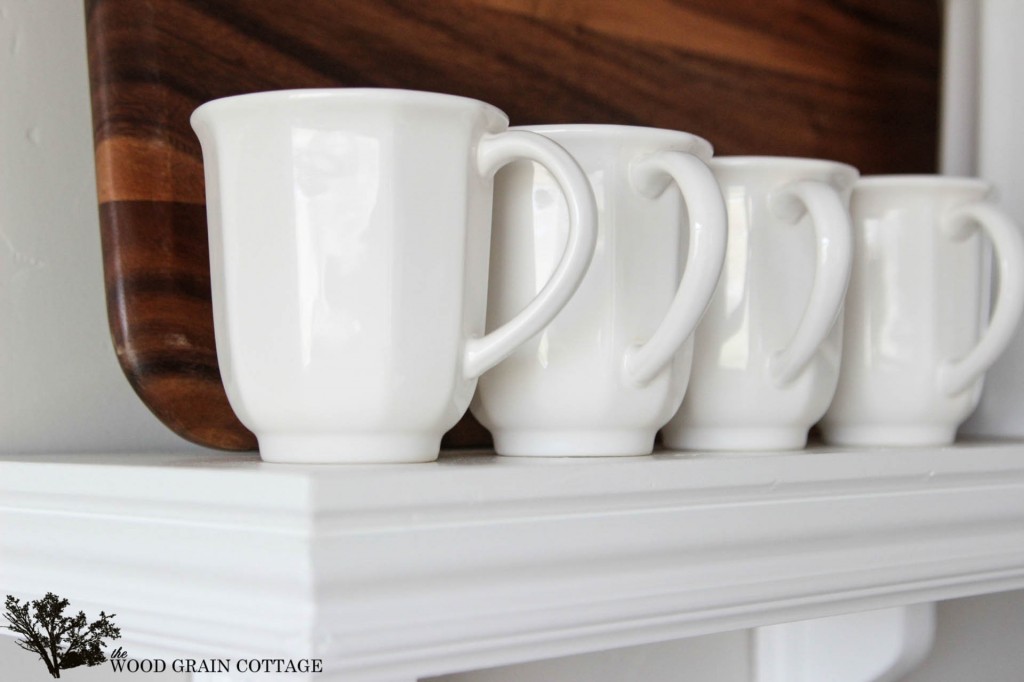 White Kitchen Shelves by The Wood Grain Cottage