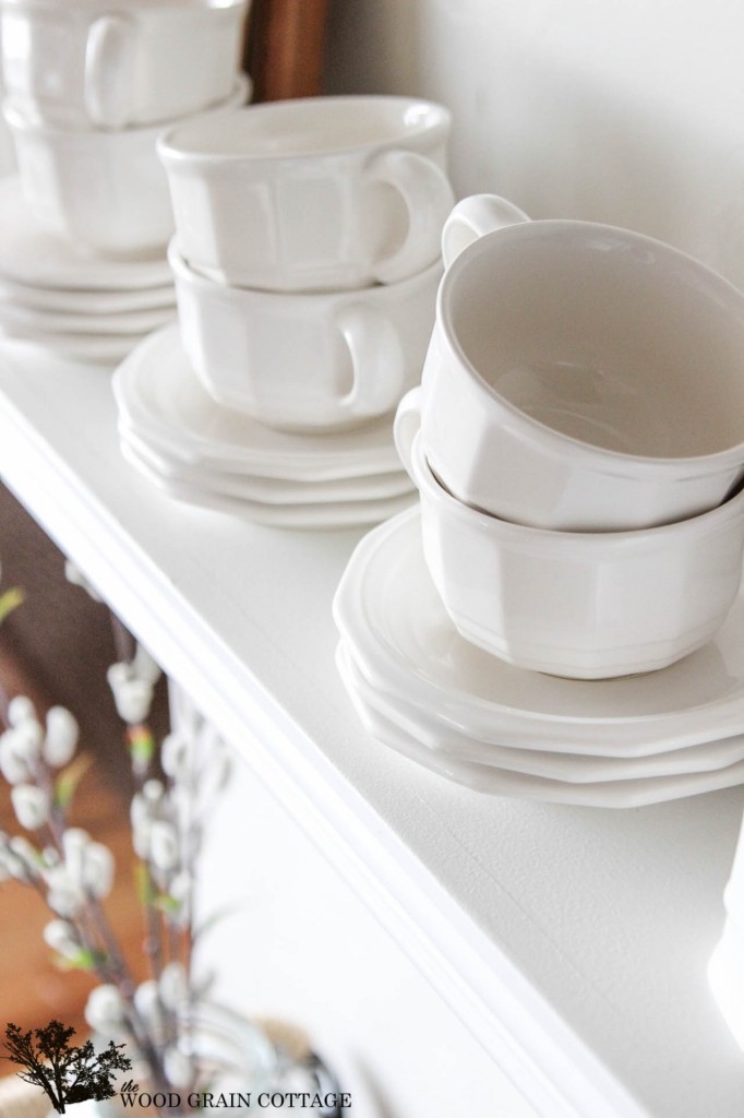 White Kitchen Shelves by The Wood Grain Cottage