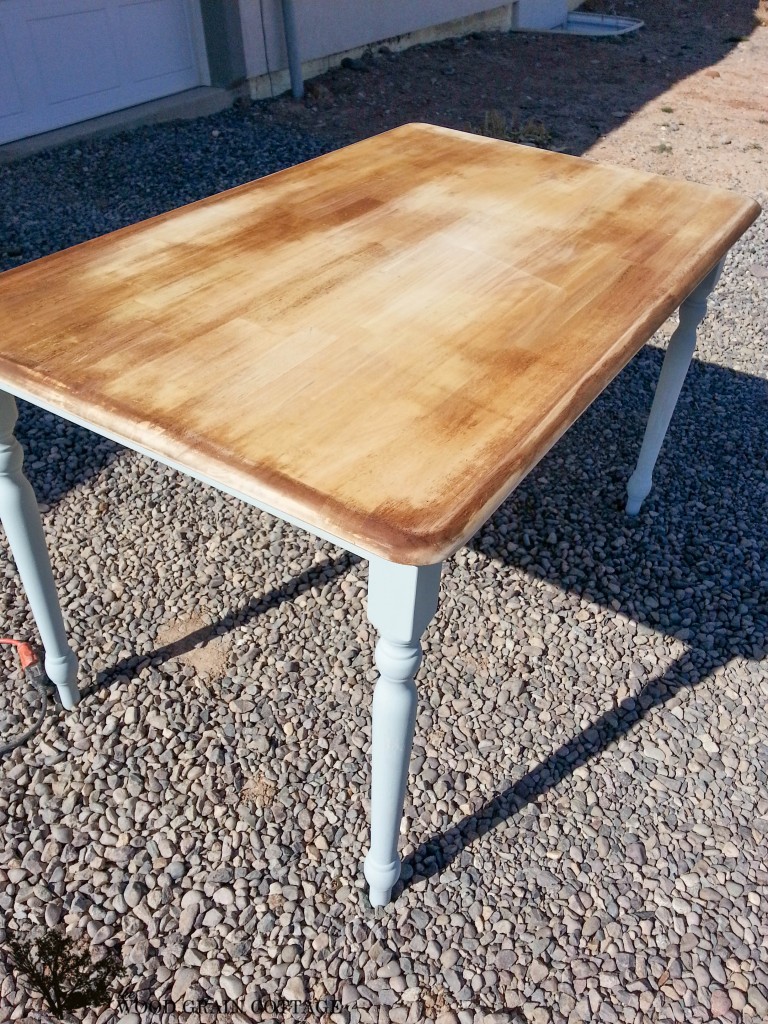 Two Toned Table by The Wood Grain Cottage