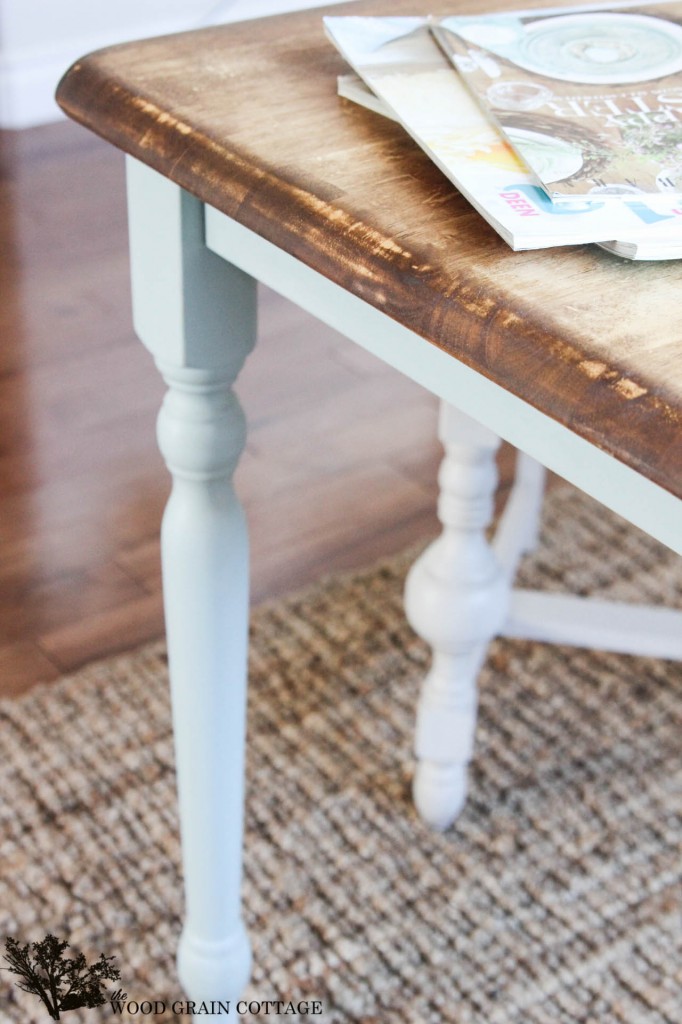 Two Toned Table by The Wood Grain Cottage