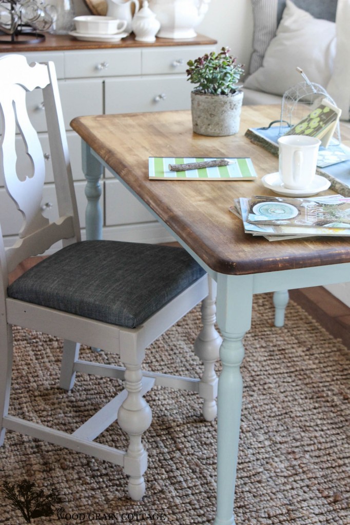 Two Toned Table by The Wood Grain Cottage