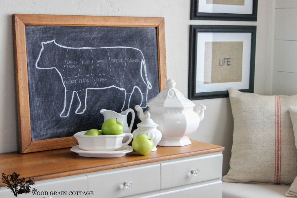 DIY Beef Butcher Guide Canvas by The Wood Grain Cottage