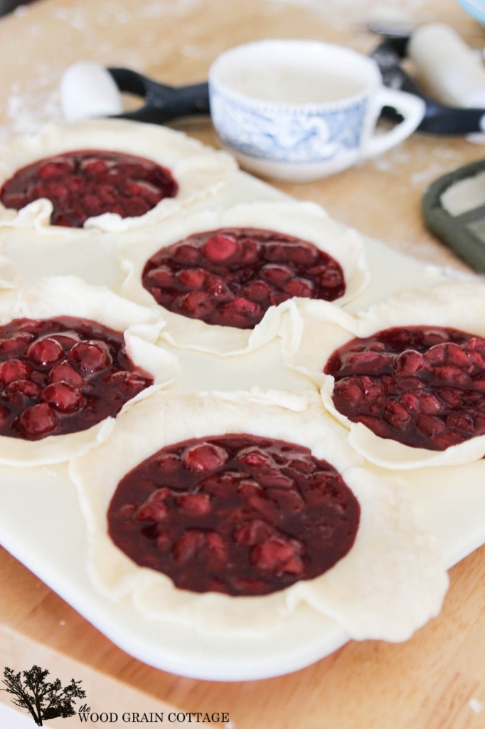 Mini Cherry Pies by The Wood Grain Cottage