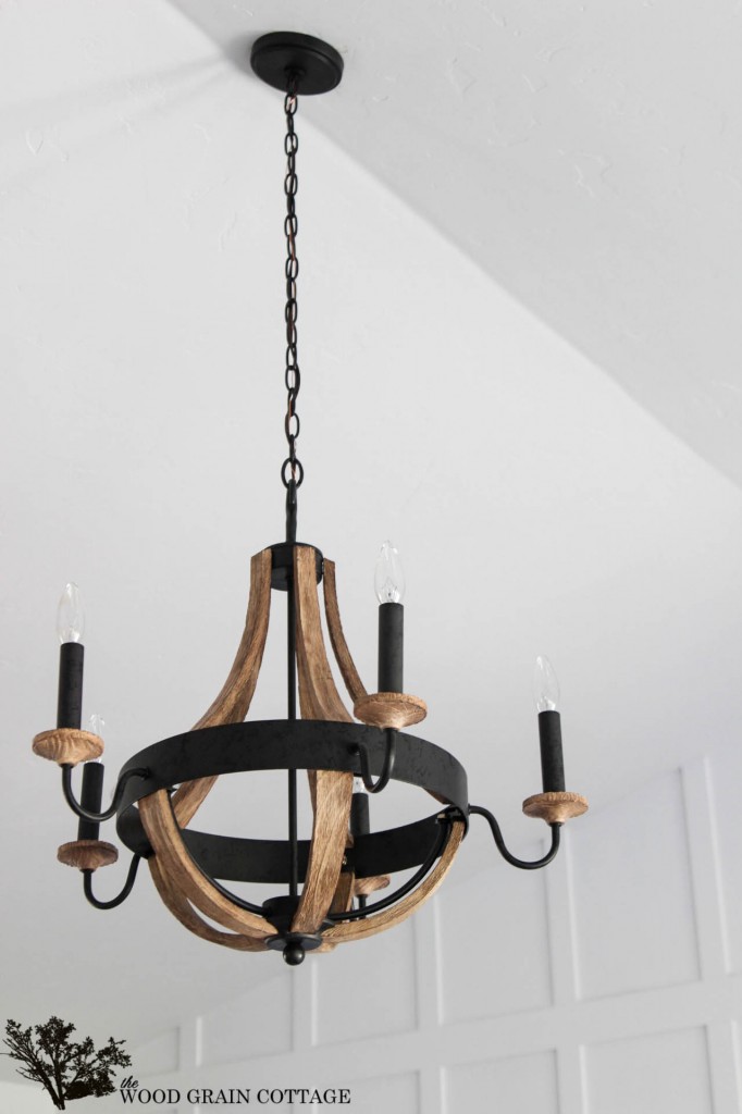 Living Room Wood Chandelier by The Wood Grain Cottage