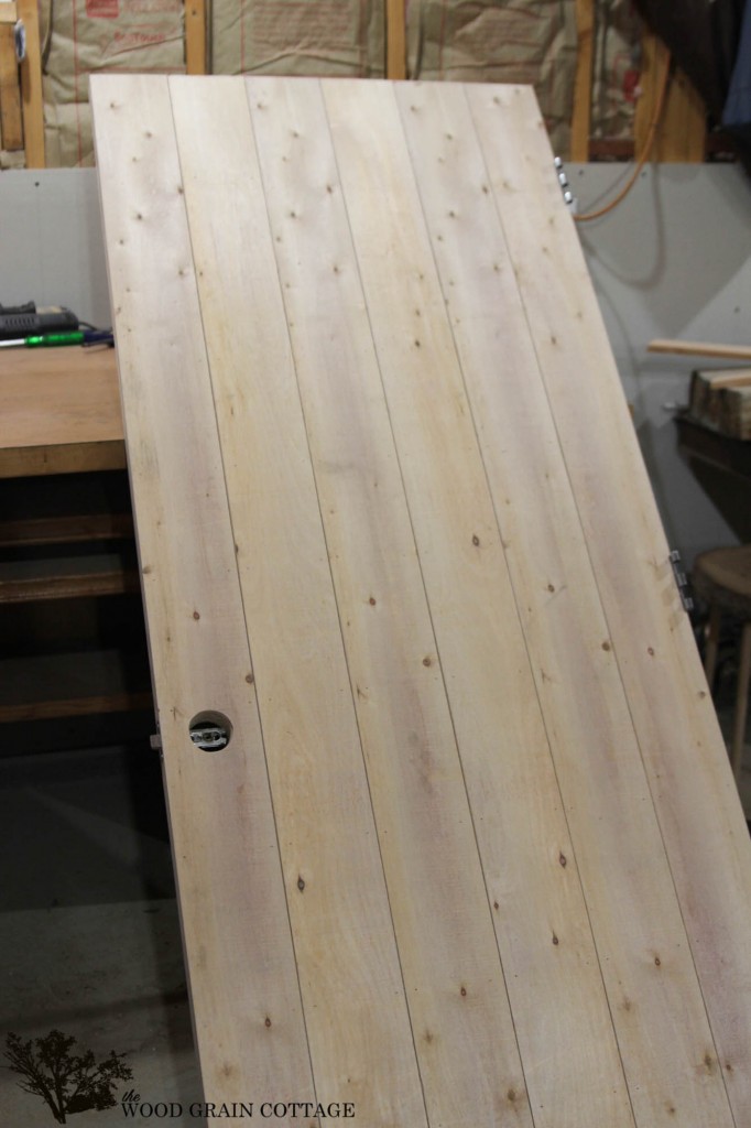 DIY Plank Door by The Wood Grain Cottage