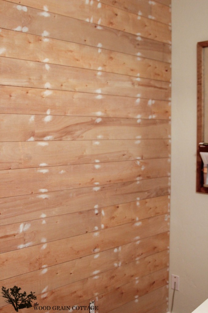 Plank Wall Tutorial by The Wood Grain Cottage