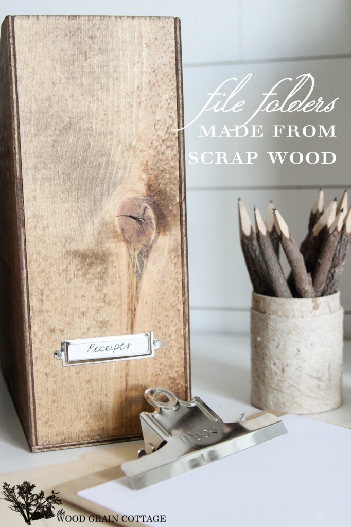 Scrap Wood File Folders by The Wood Grain Cottage