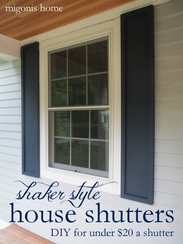 DIY House Shutters by Migonis Home