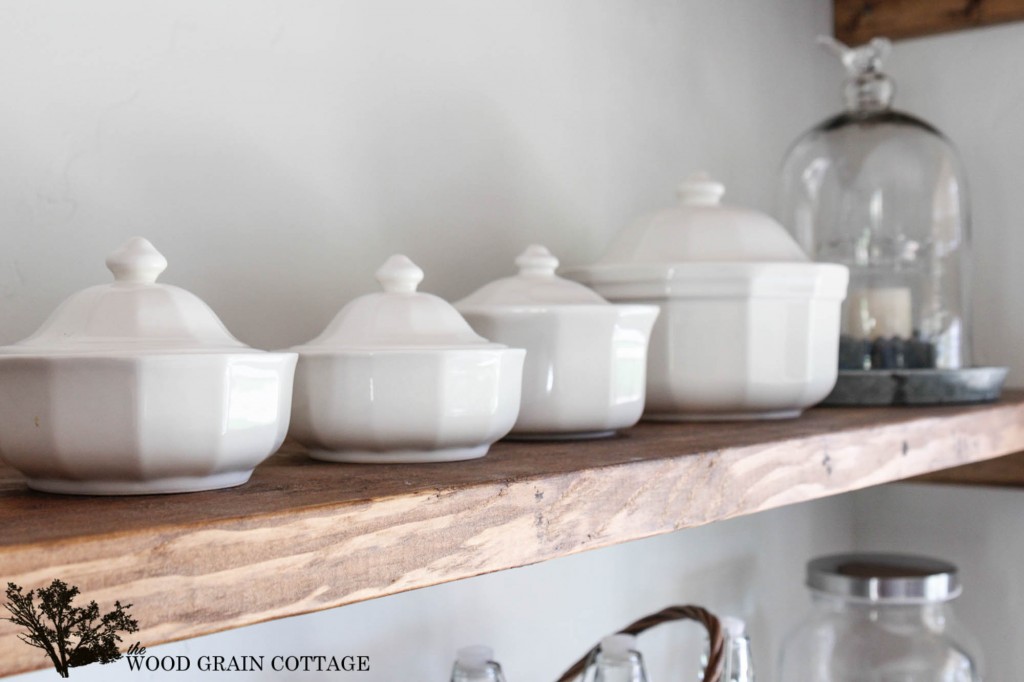 Dining Room Open Shelving by The Wood Grain Cottage