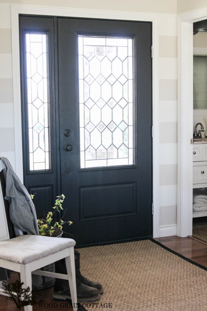 Painted Front Door by The Wood Grain Cottage