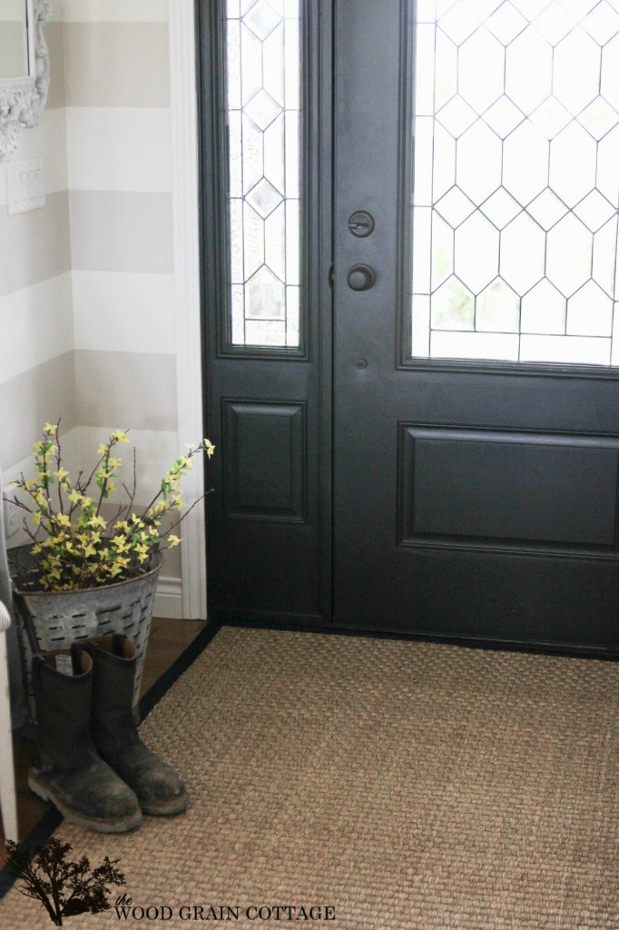 Painted Front Door by The Wood Grain Cottage