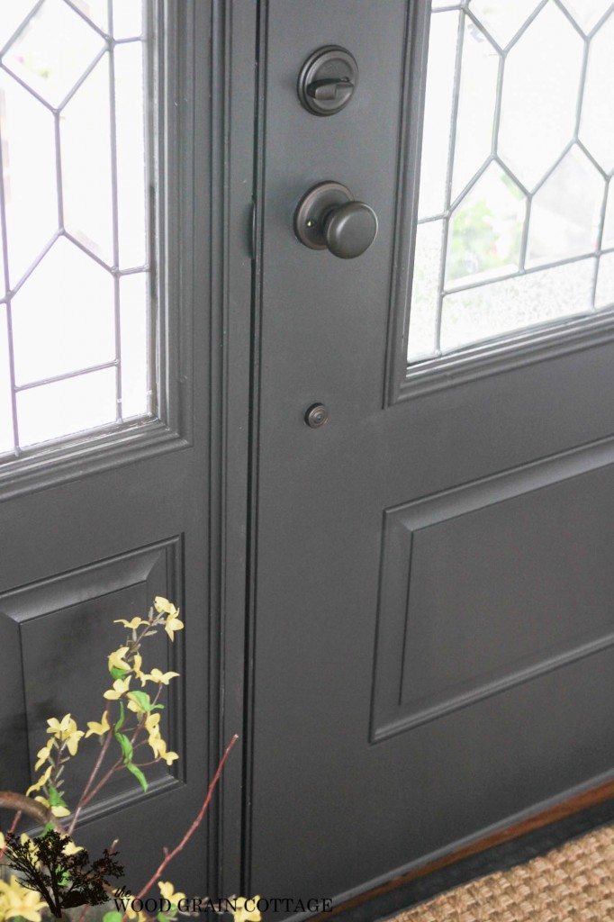 Painted Front Door by The Wood Grain Cottage