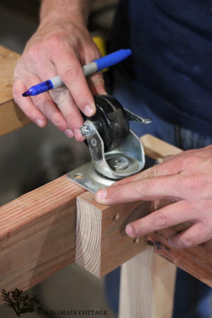 DIY Rolling Fire Wood Cart by The Wood Grain Cottage