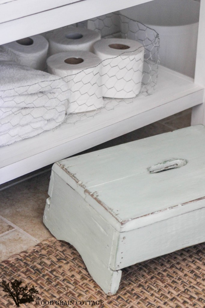 Mint Step Stool by The Wood Grain Cottage