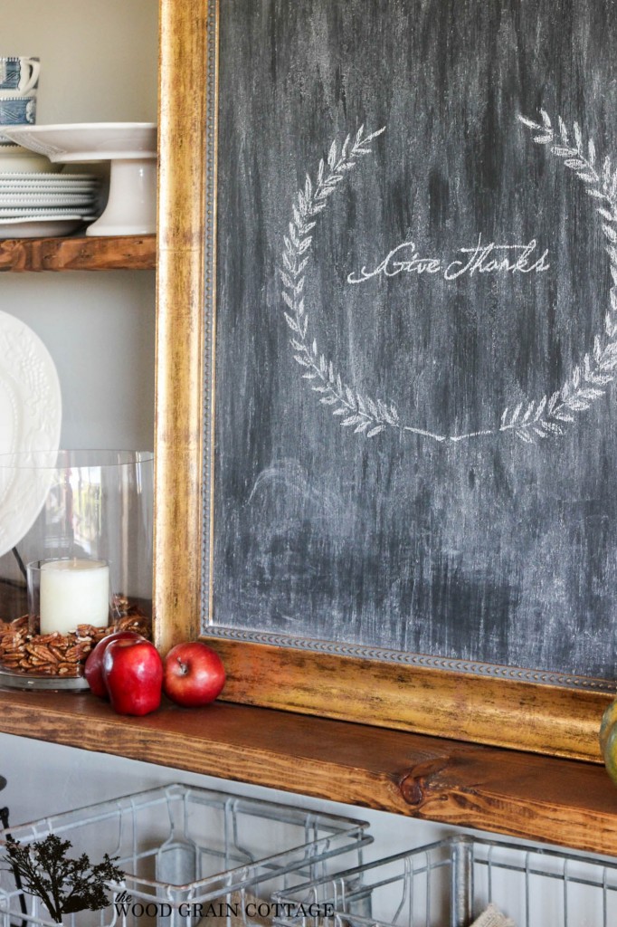 Picture Frame to Chalkboard by The Wood Grain Cottage