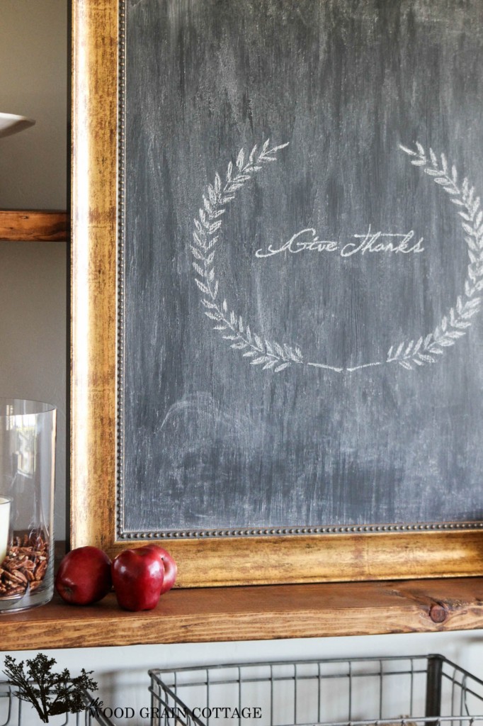 Picture Frame to Chalkboard by The Wood Grain Cottage