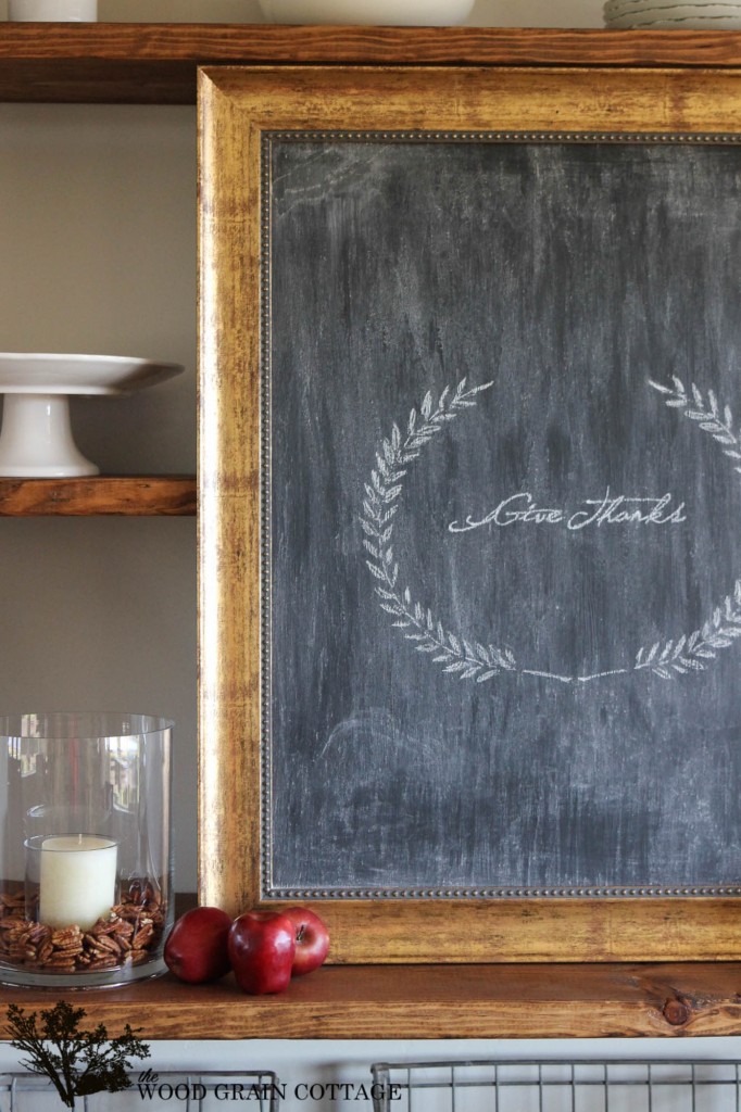 Picture Frame to Chalkboard by The Wood Grain Cottage