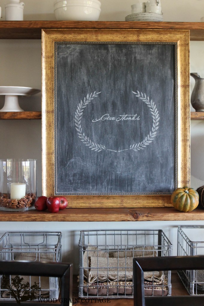 Picture Frame to Chalkboard by The Wood Grain Cottage