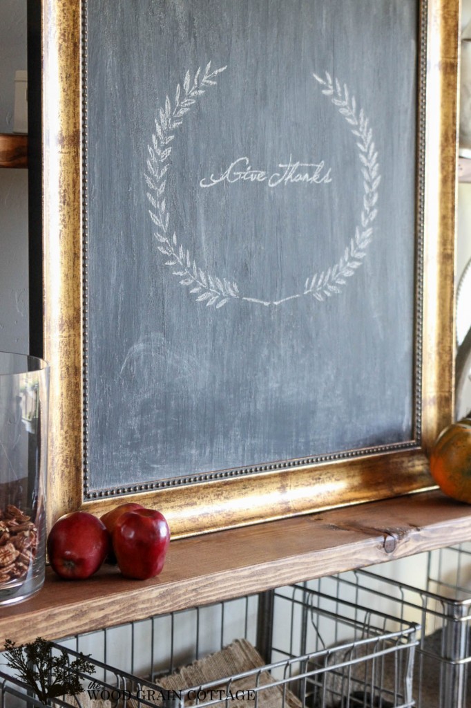 Picture Frame to Chalkboard by The Wood Grain Cottage