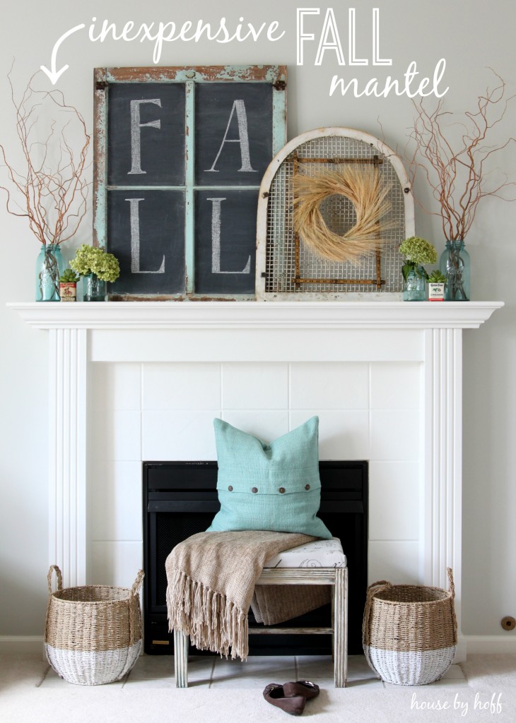 inexpensive fall mantel | House by Hoff