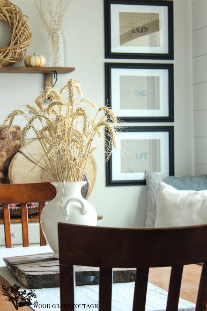 Fall Home Tour with great, inexpensive decorating ideas! by The Wood Grain Cottage