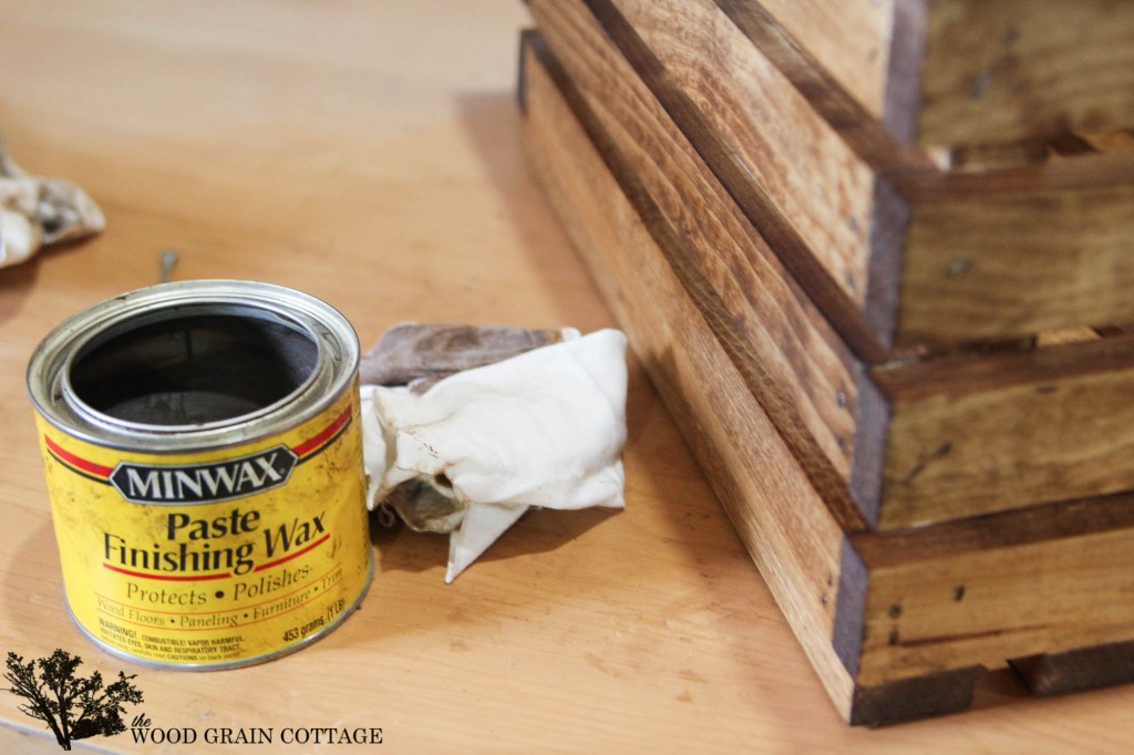 Wood Crate with Galvanized Metal Ends by The Wood Grain Cottage